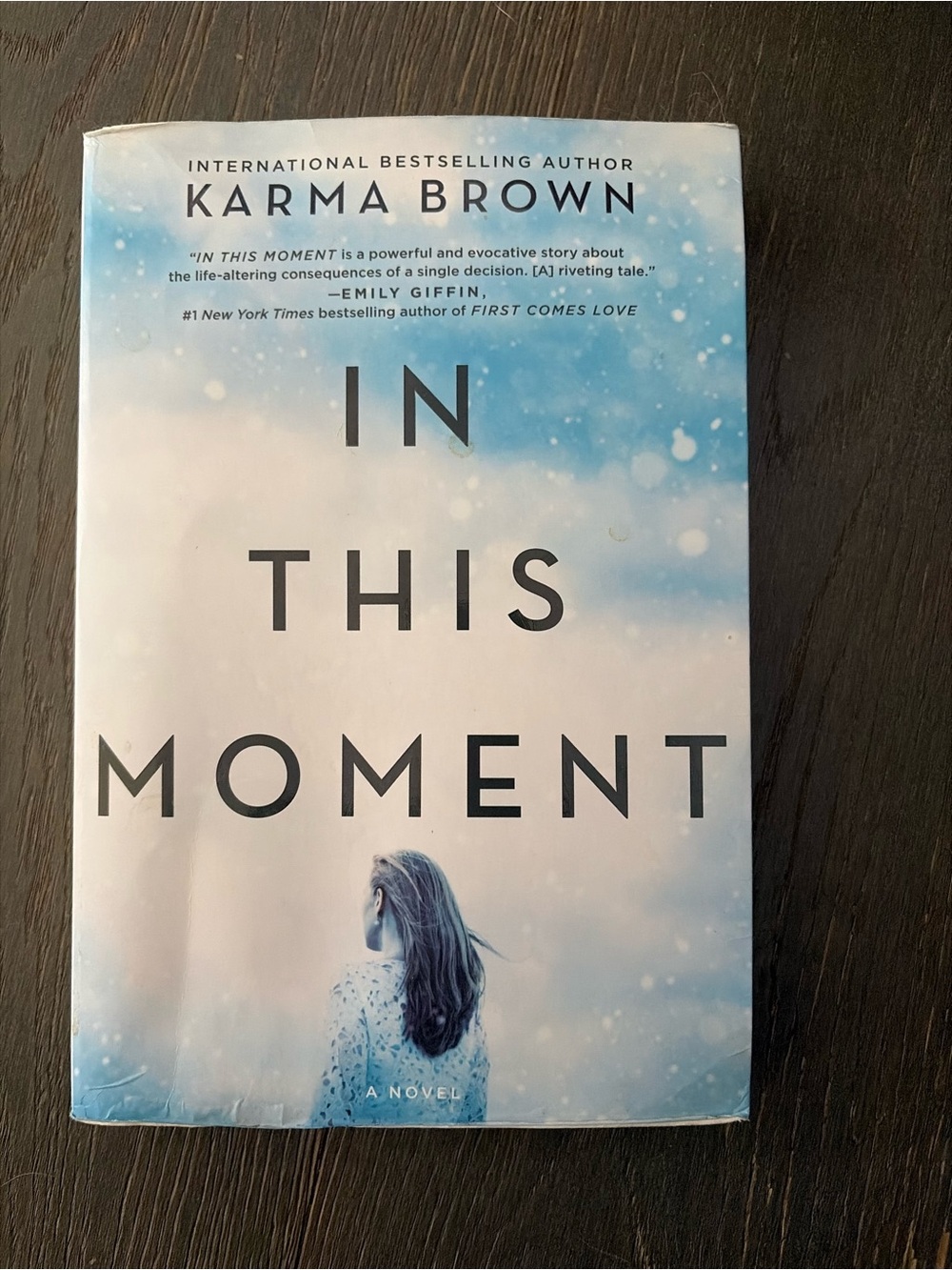 In This Moment by Karma Brown - Blue & White Paperback